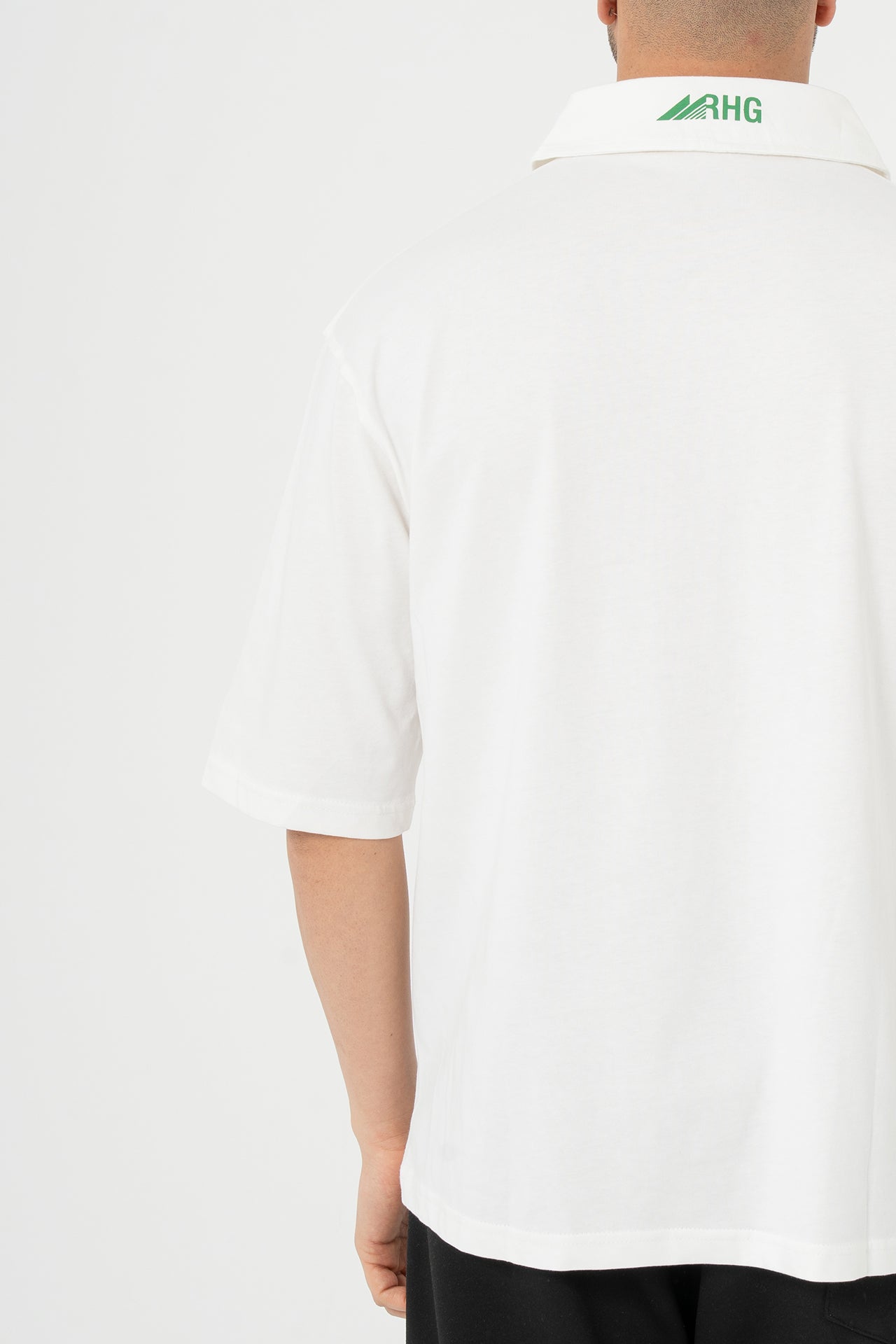 Baskılı Yakalı Forma T-shirt Oversize