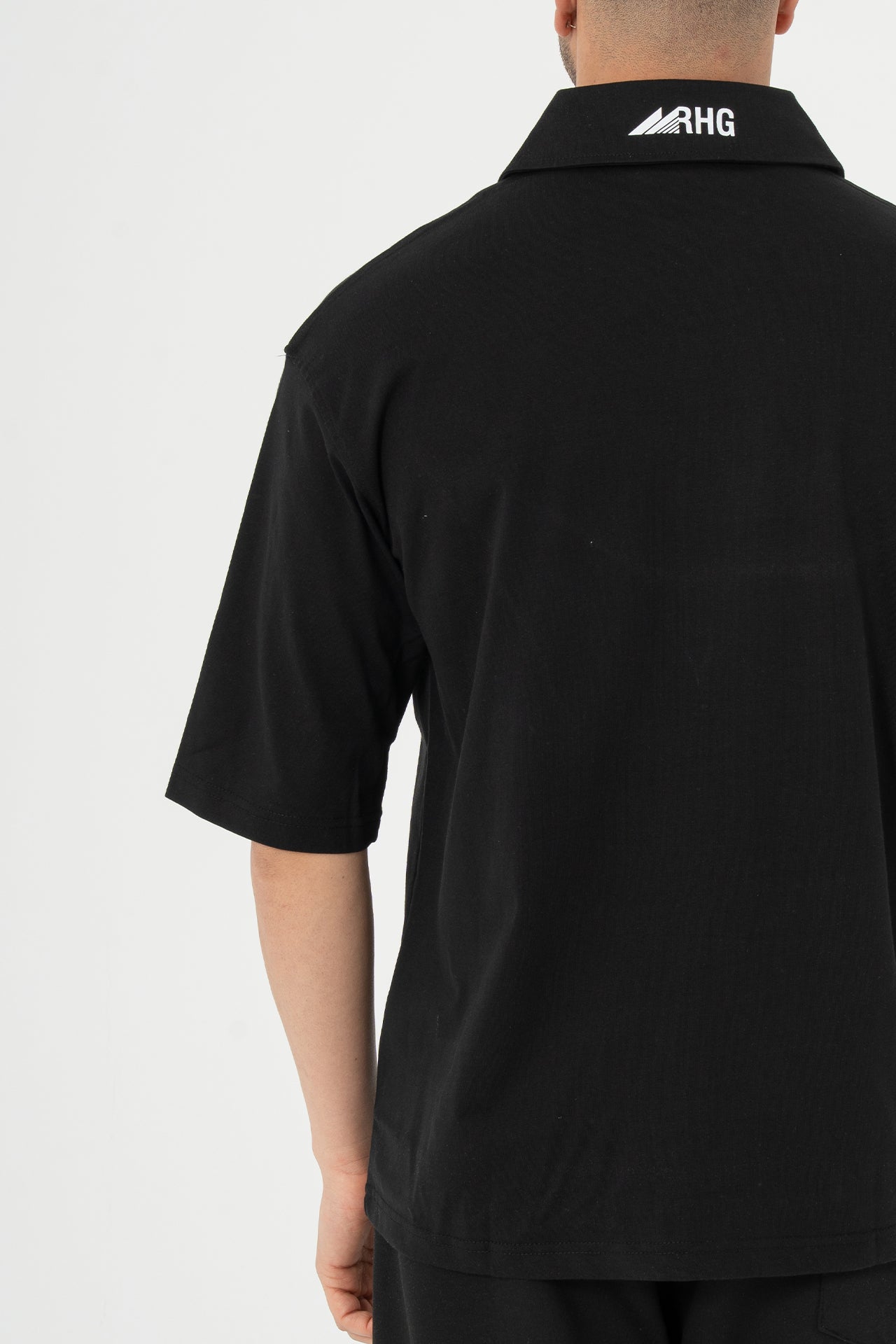Baskılı Yakalı Forma T-shirt Oversize