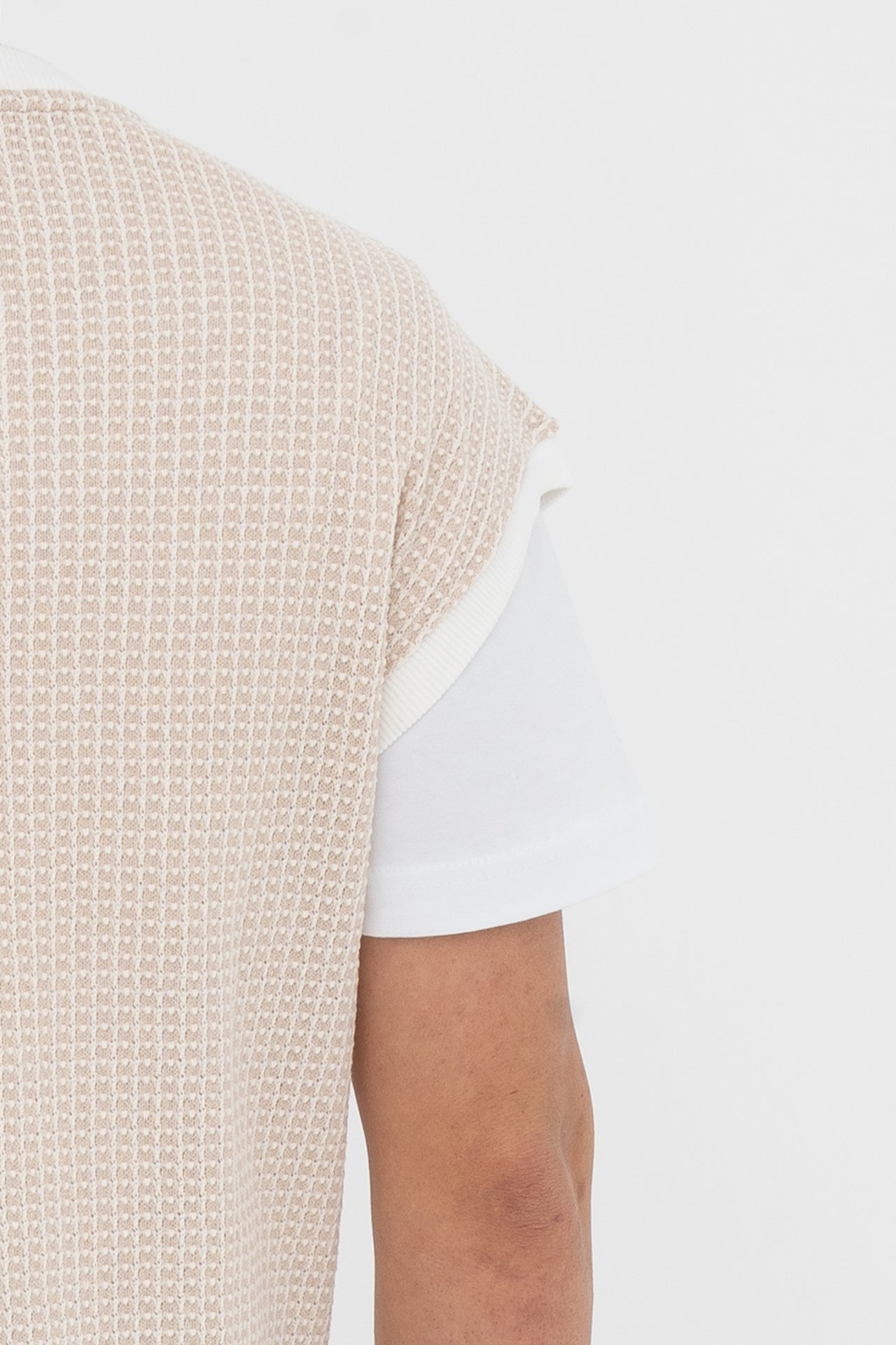 Sıfır Kollu Oversize Triko Süveter