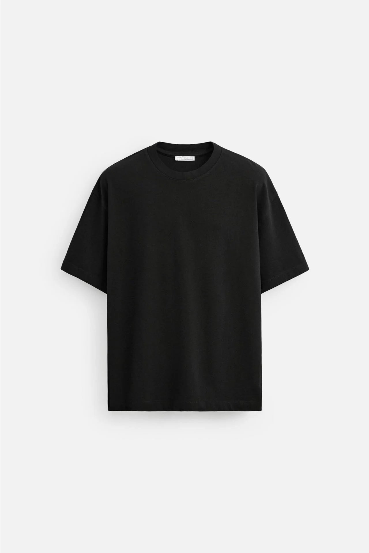 Oversize Heavy Weighted Siyah Tişört