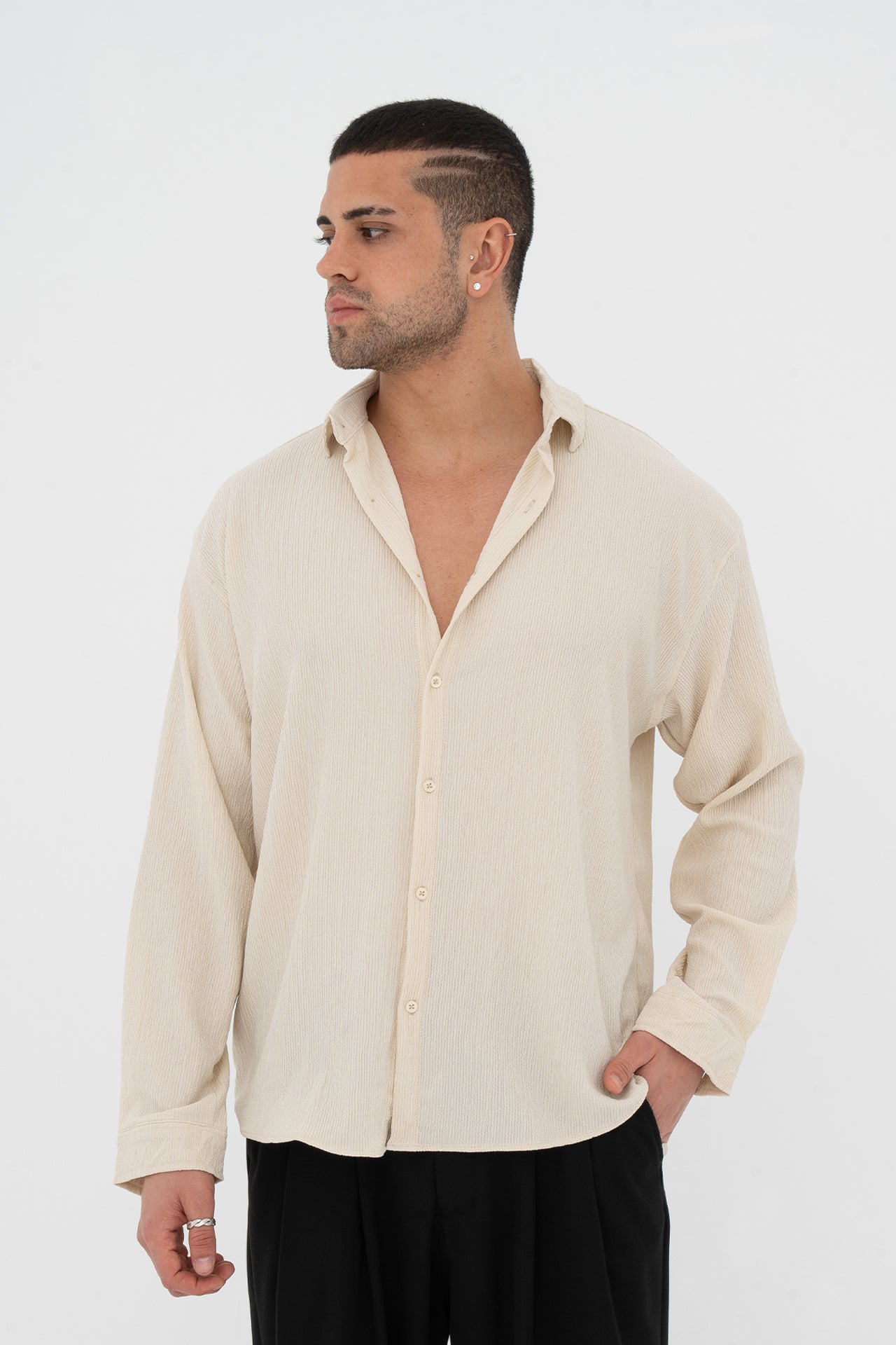 Seul Kumaş Oversize Gömlek