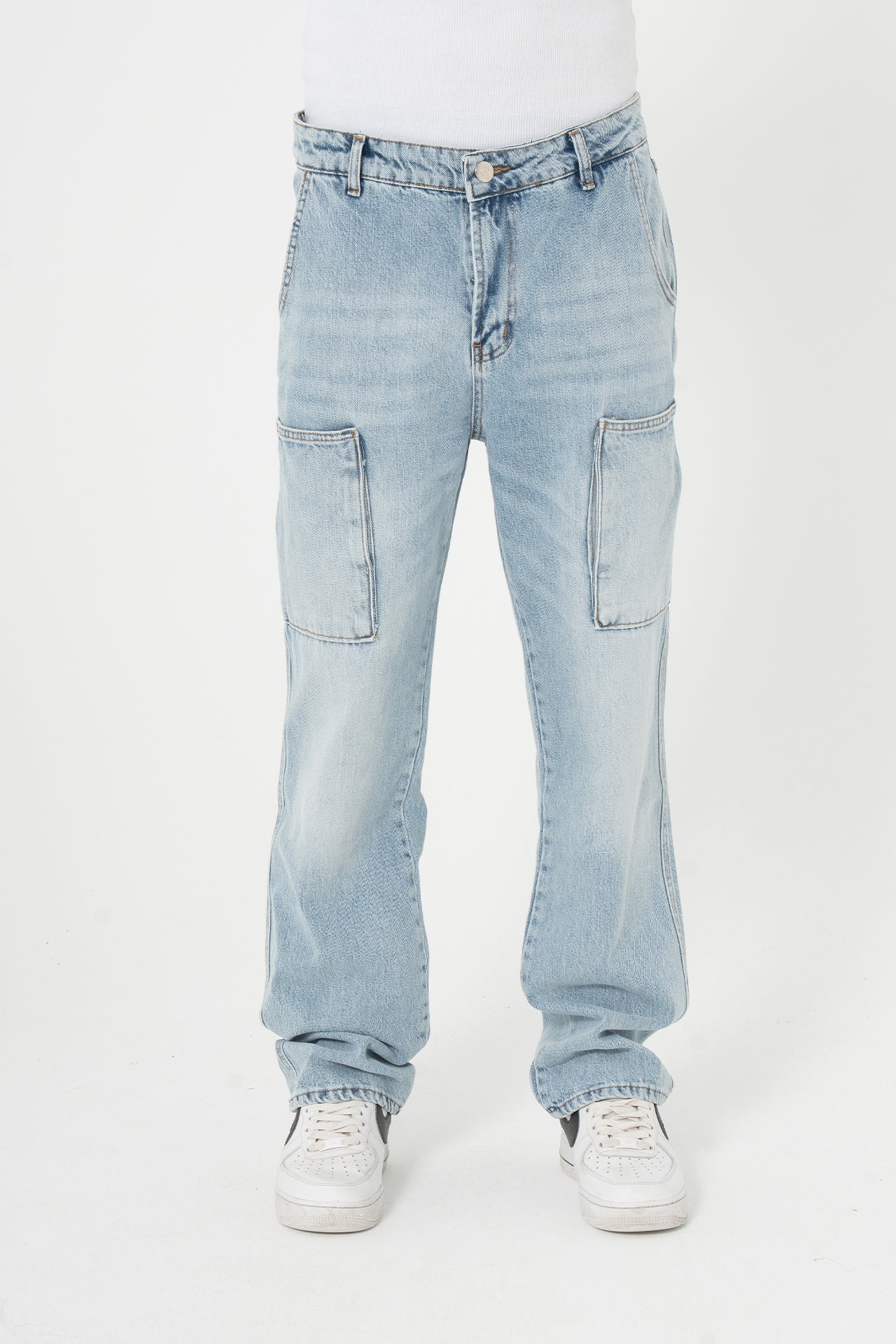 Baggy Kalıp Cep Detay Kot Pantolon
