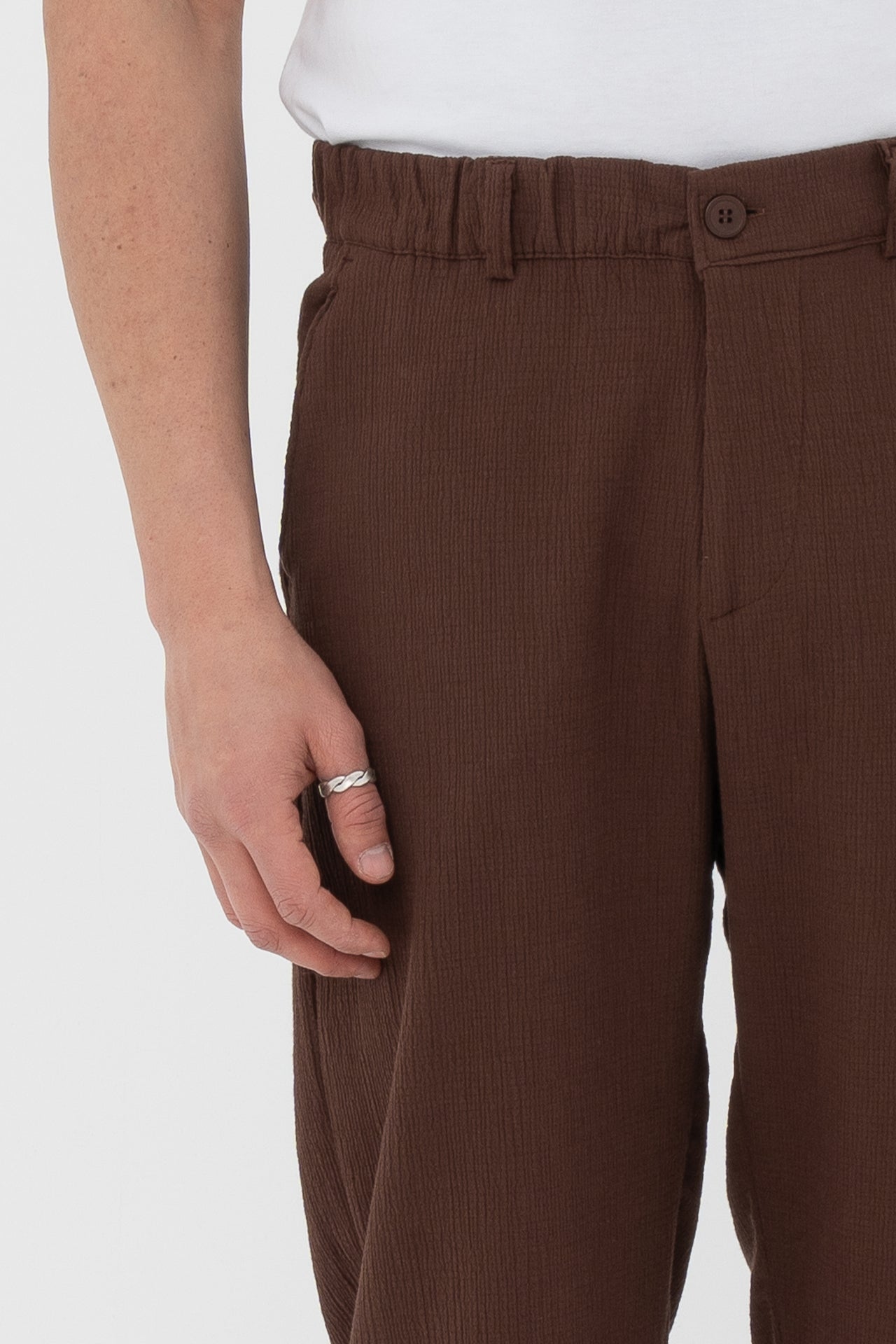 Çizgi Detay Regular Fit Kumaş Pantolon