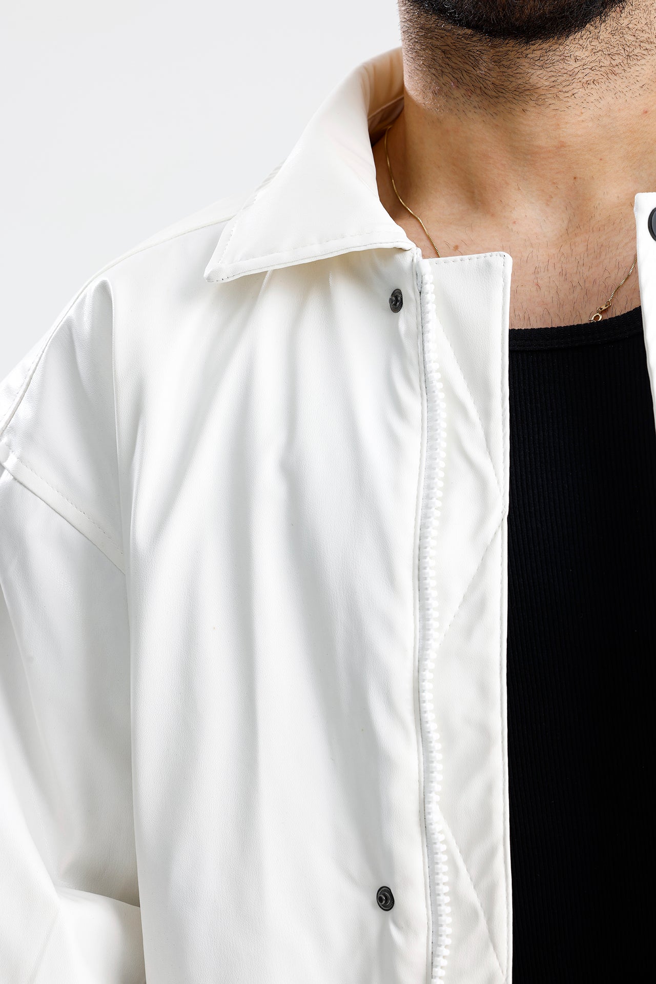 ZR Oversize Bomber Deri Ceket