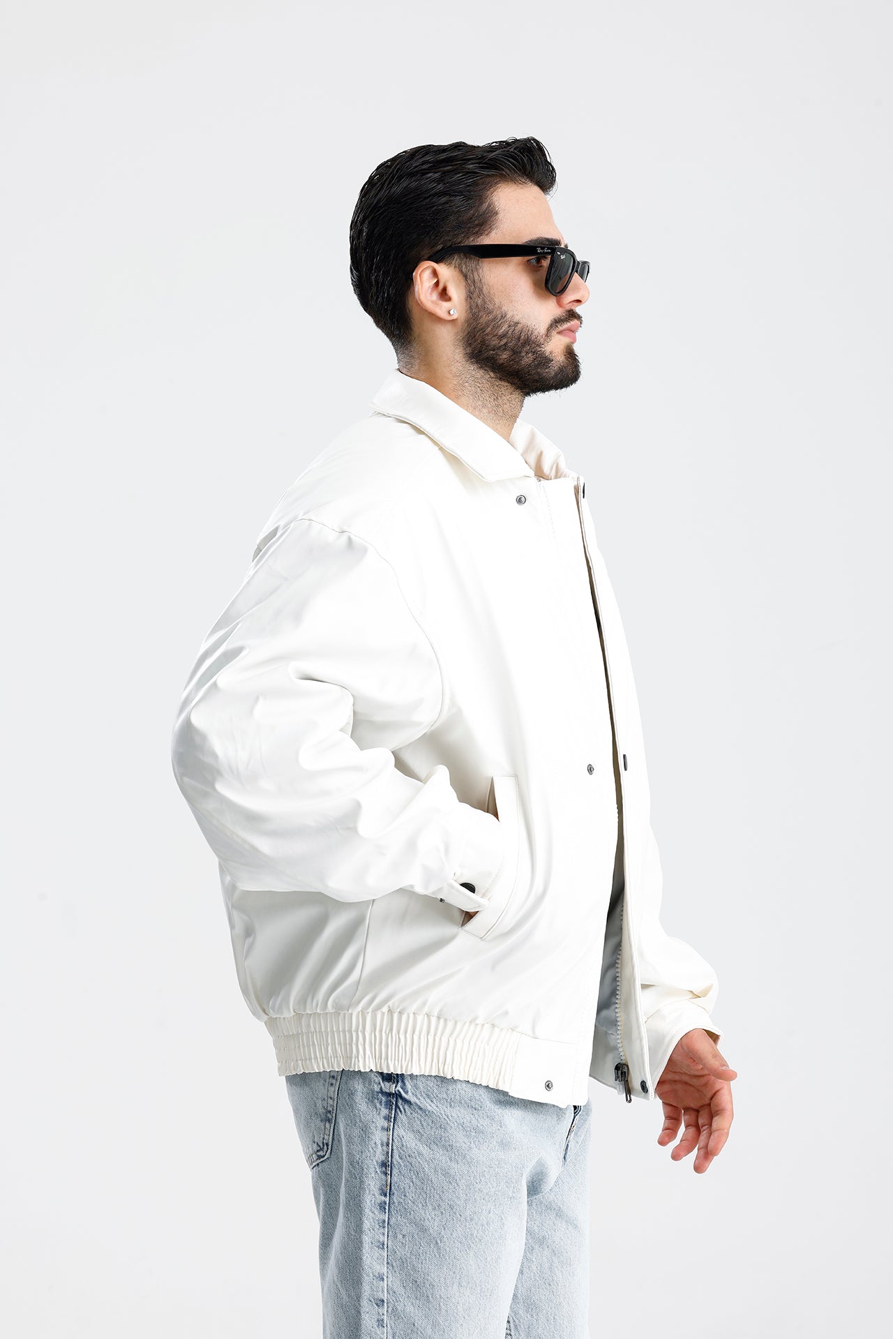 ZR Oversize Bomber Deri Ceket
