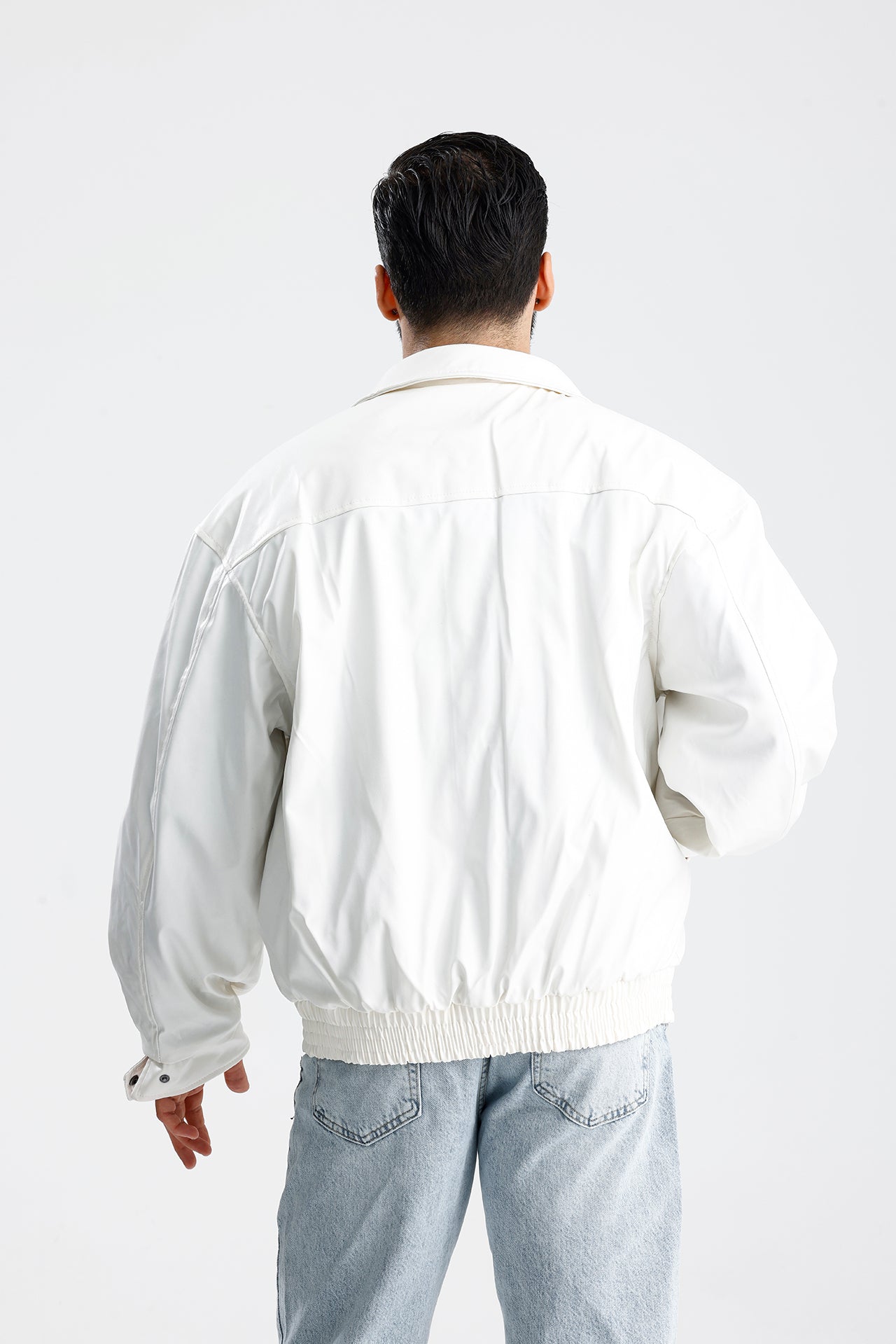 ZR Oversize Bomber Deri Ceket