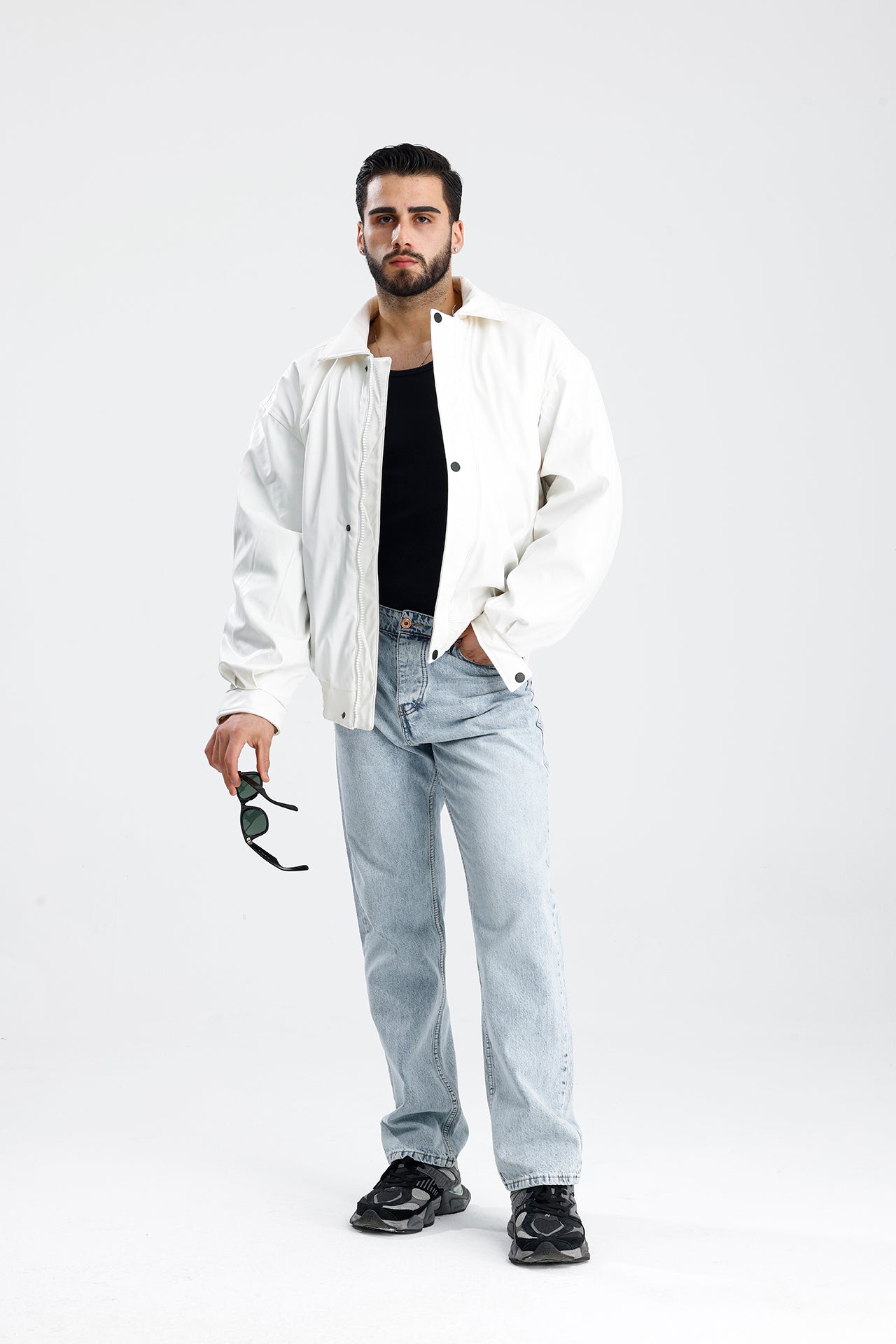 ZR Oversize Bomber Deri Ceket