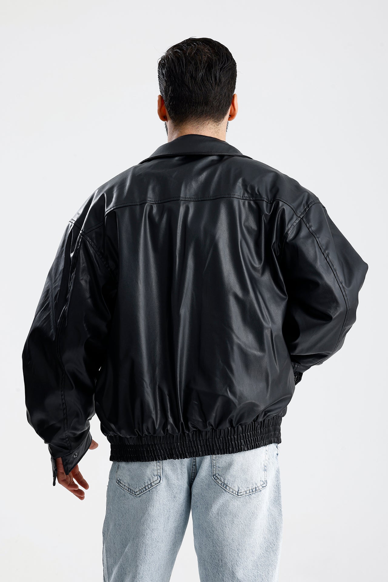 ZR Oversize Bomber Deri Ceket