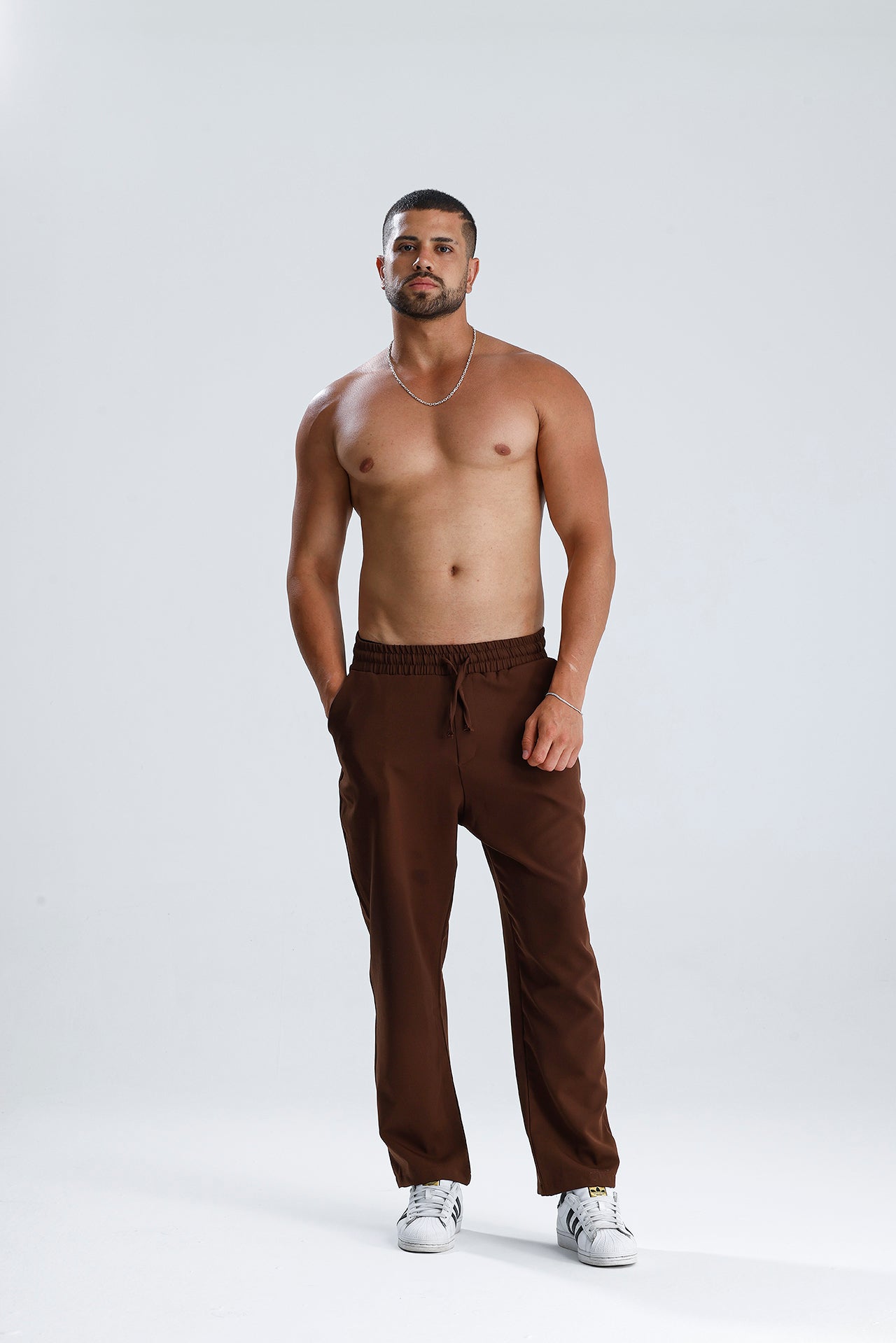 Beli Lastikli Bağcıklı Rahat Kesim Jogger Pantolon