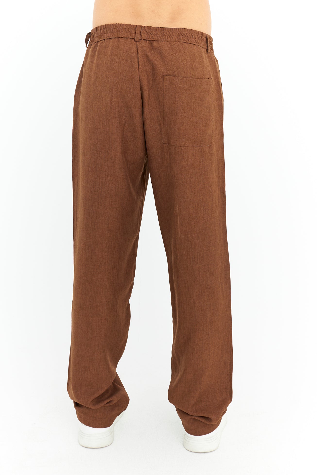 Baggy Fit Premium Keten pantolon