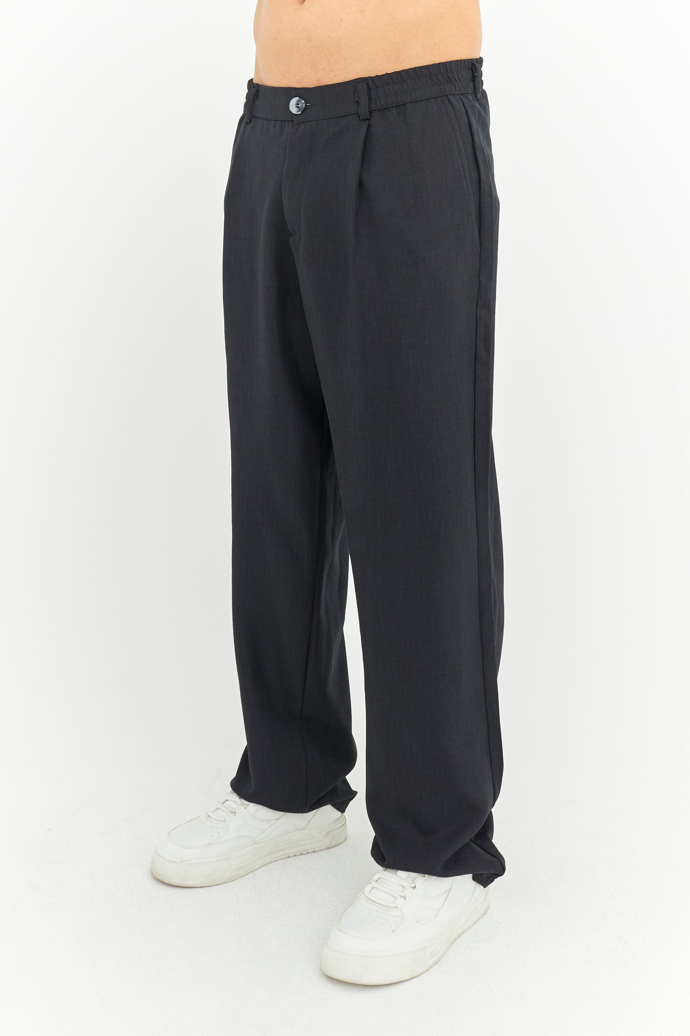 Baggy Fit Premium Keten pantolon