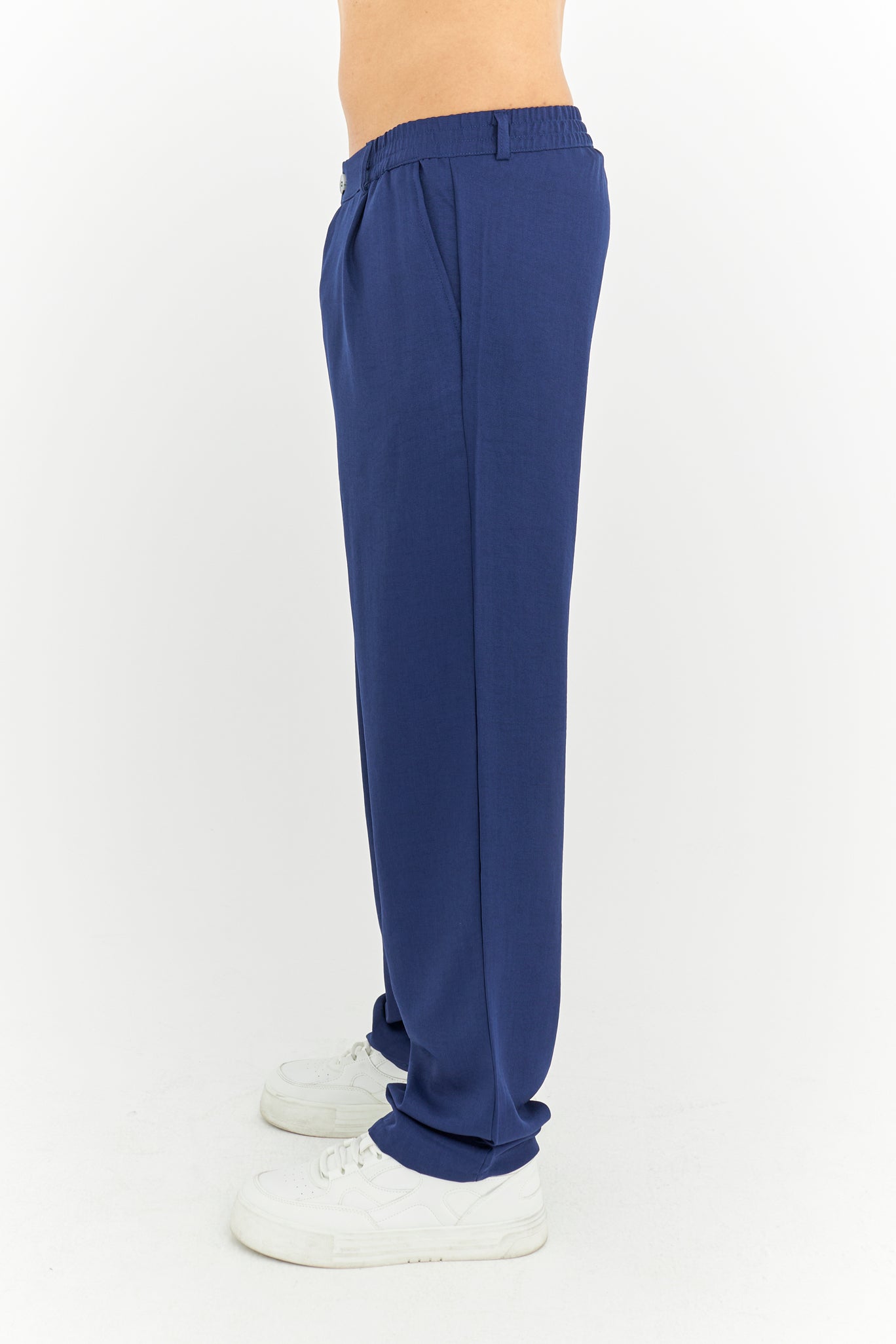Baggy Fit Premium Keten pantolon