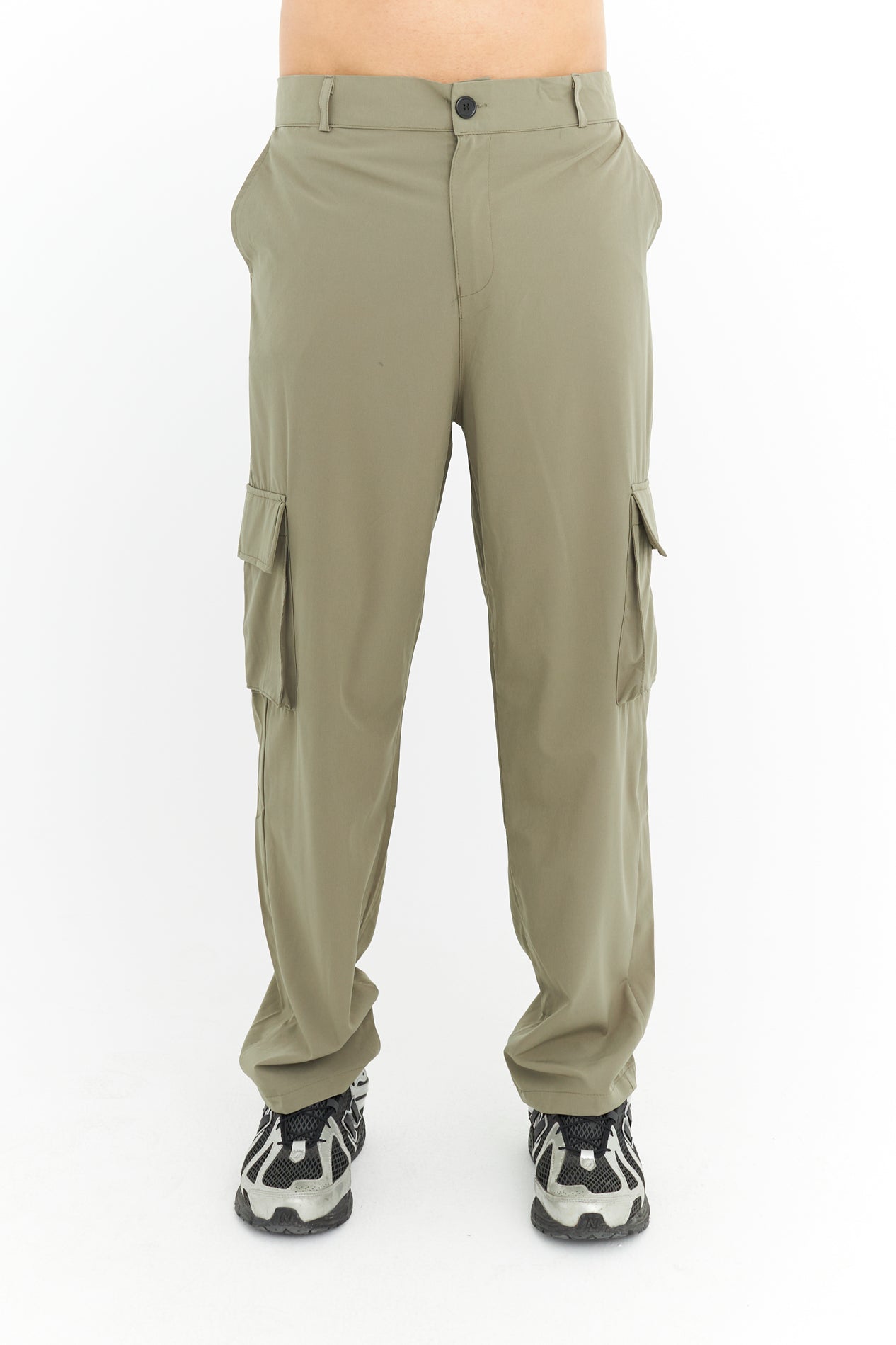 Premium Likralı Kargo Cep Kumaş Pantolon