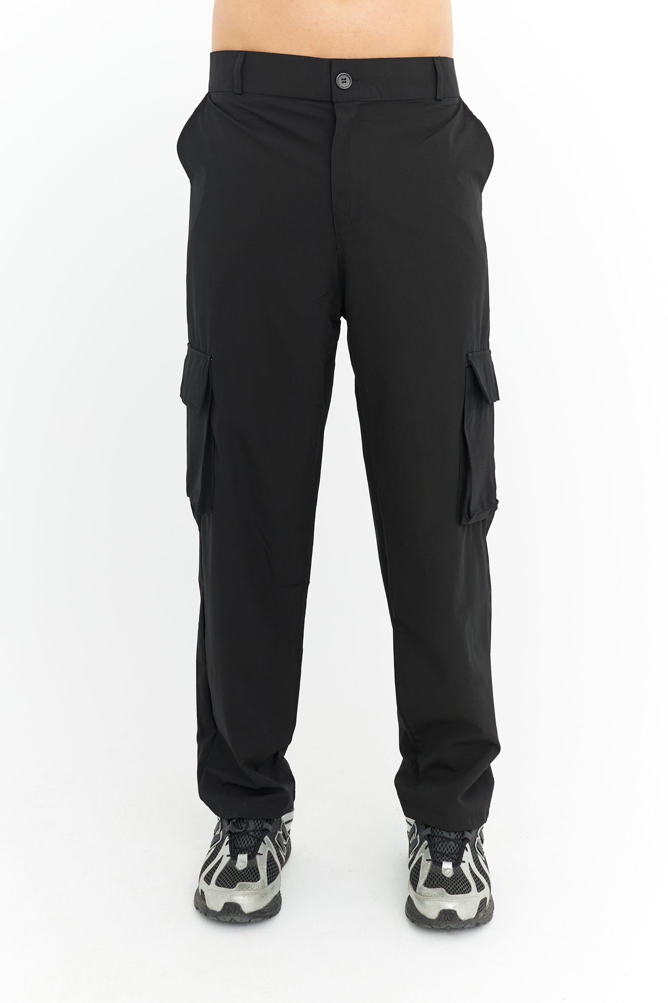 Premium Likralı Kargo Cep Kumaş Pantolon