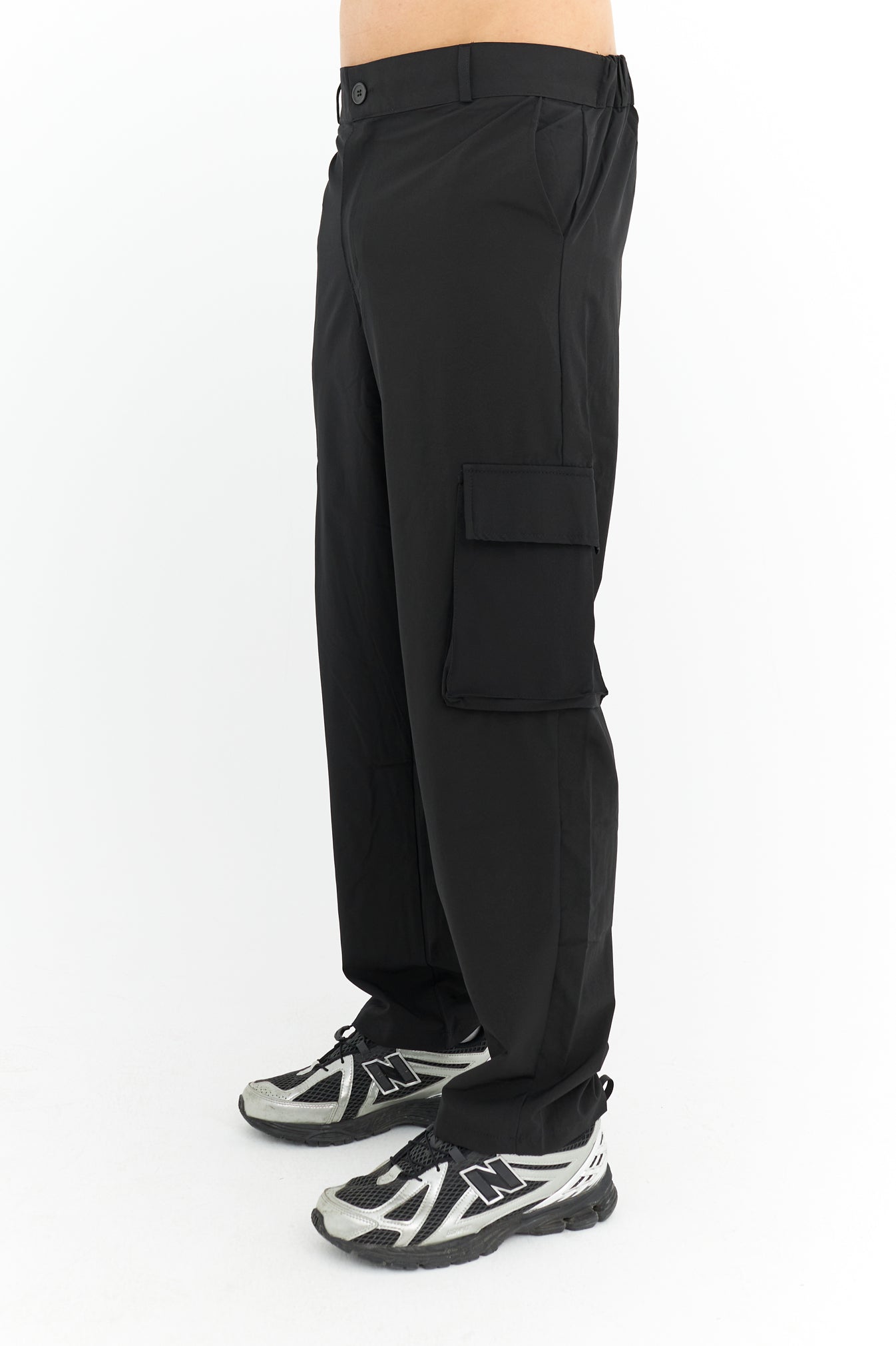 Premium Likralı Kargo Cep Kumaş Pantolon
