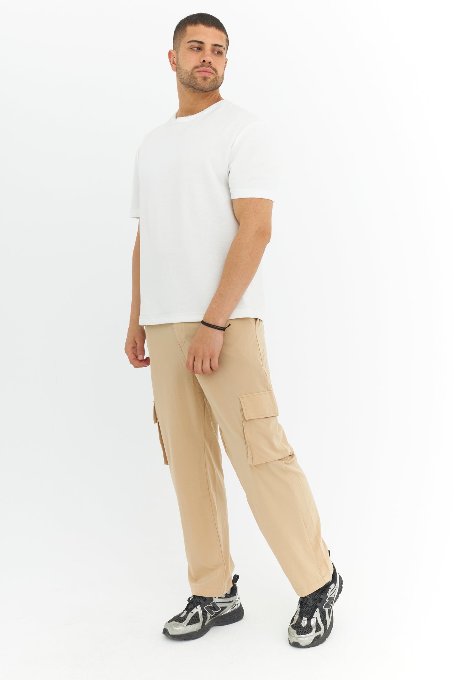 Premium Likralı Kargo Cep Kumaş Pantolon