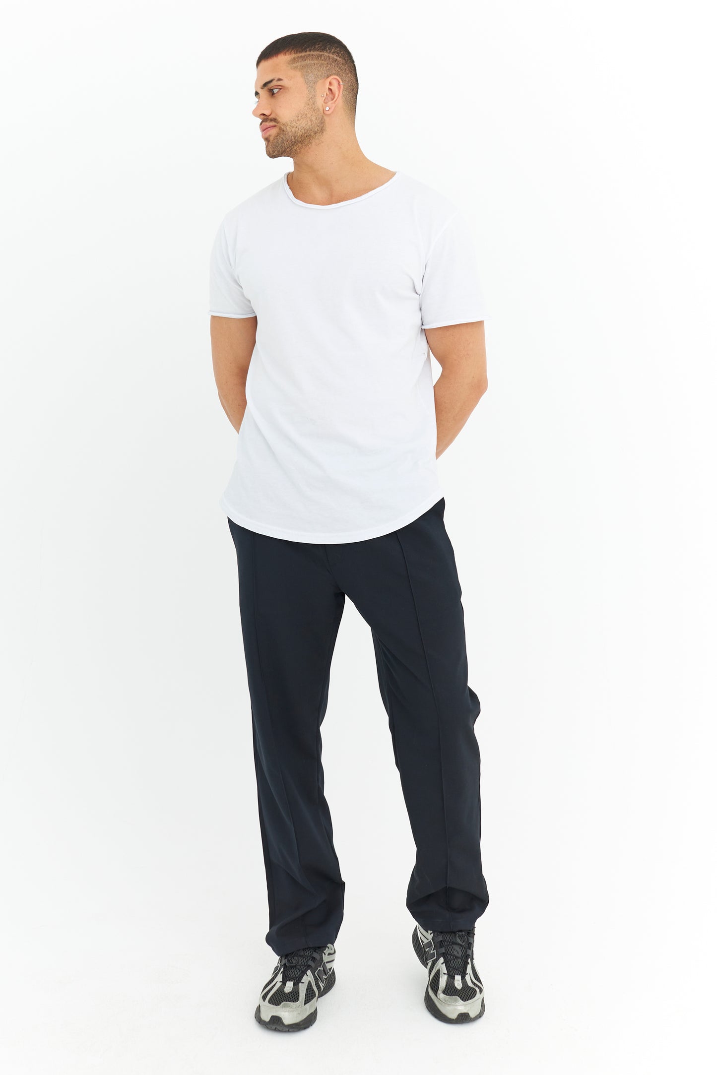 Biye Detay Regular Fit Basic Kumaş Pantolon