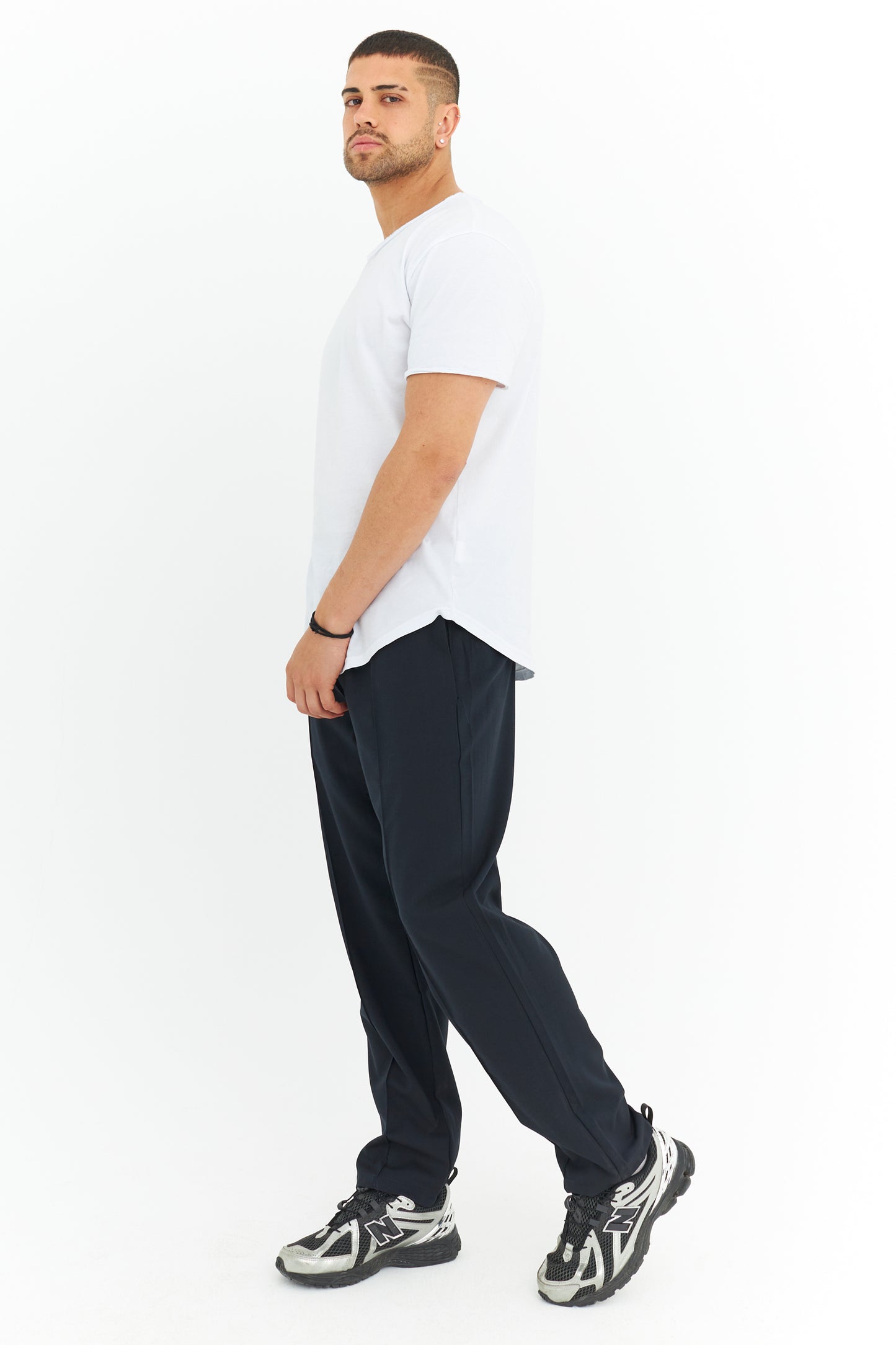 Biye Detay Regular Fit Basic Kumaş Pantolon