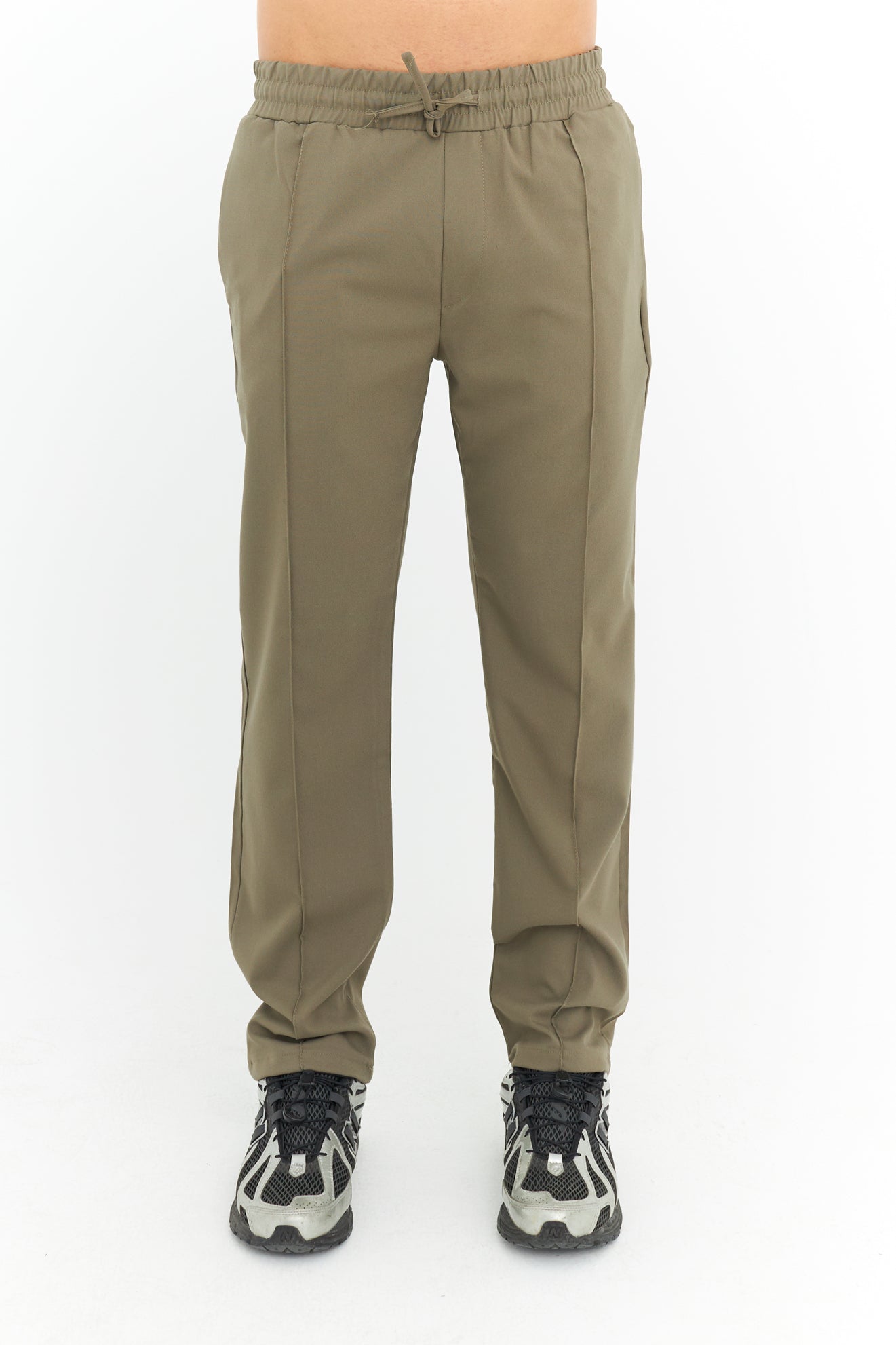 Biye Detay Regular Fit Basic Kumaş Pantolon