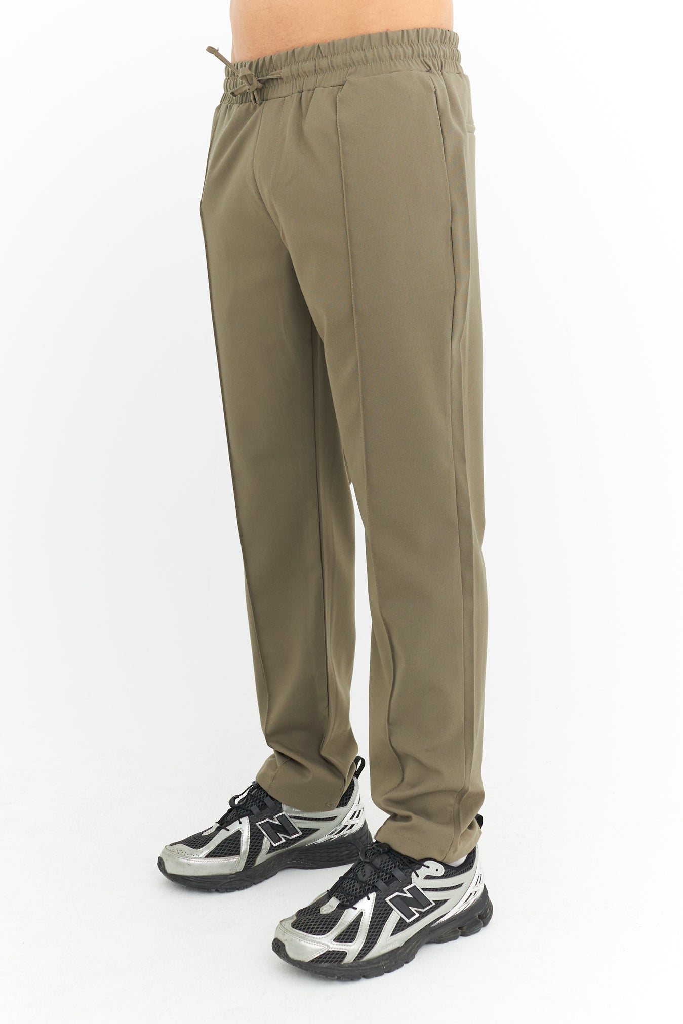 Biye Detay Regular Fit Basic Kumaş Pantolon