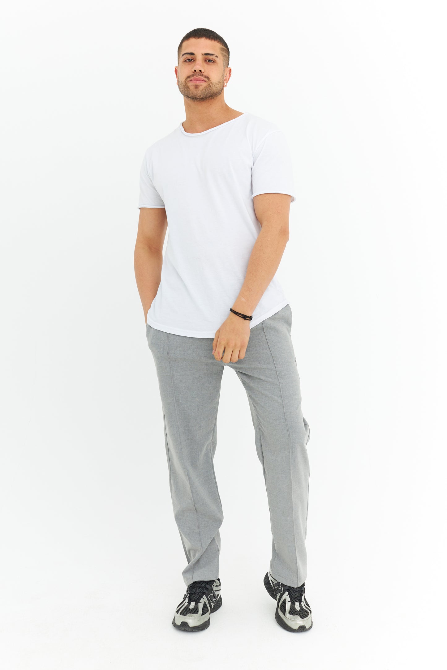 Biye Detay Regular Fit Basic Kumaş Pantolon