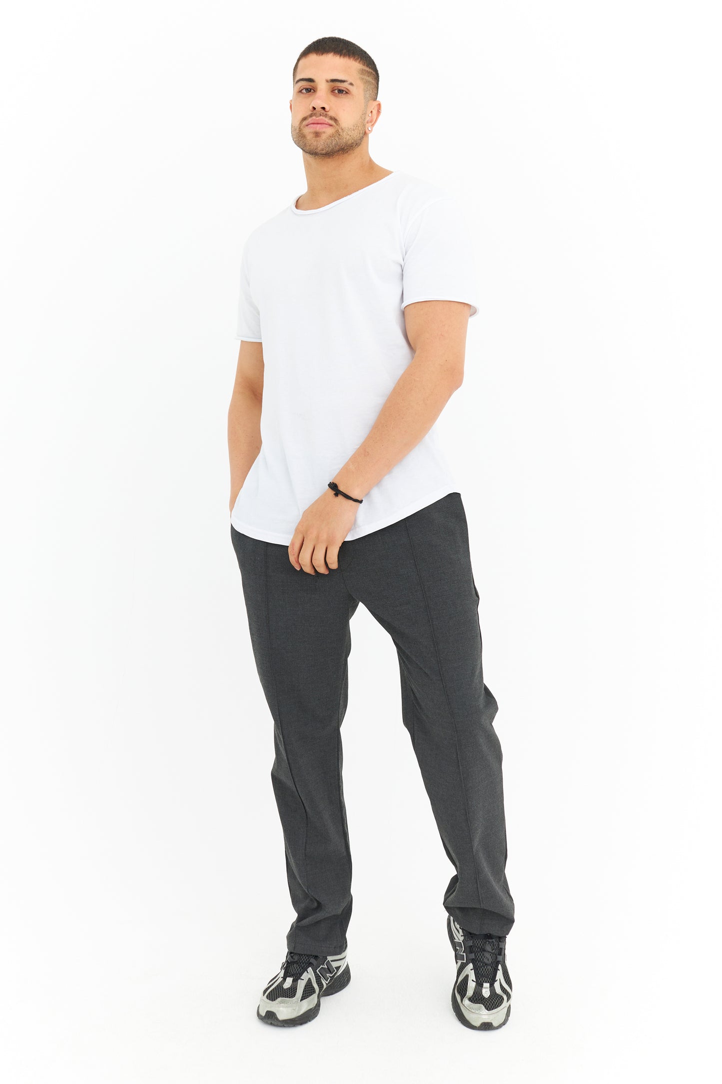 Biye Detay Regular Fit Basic Kumaş Pantolon