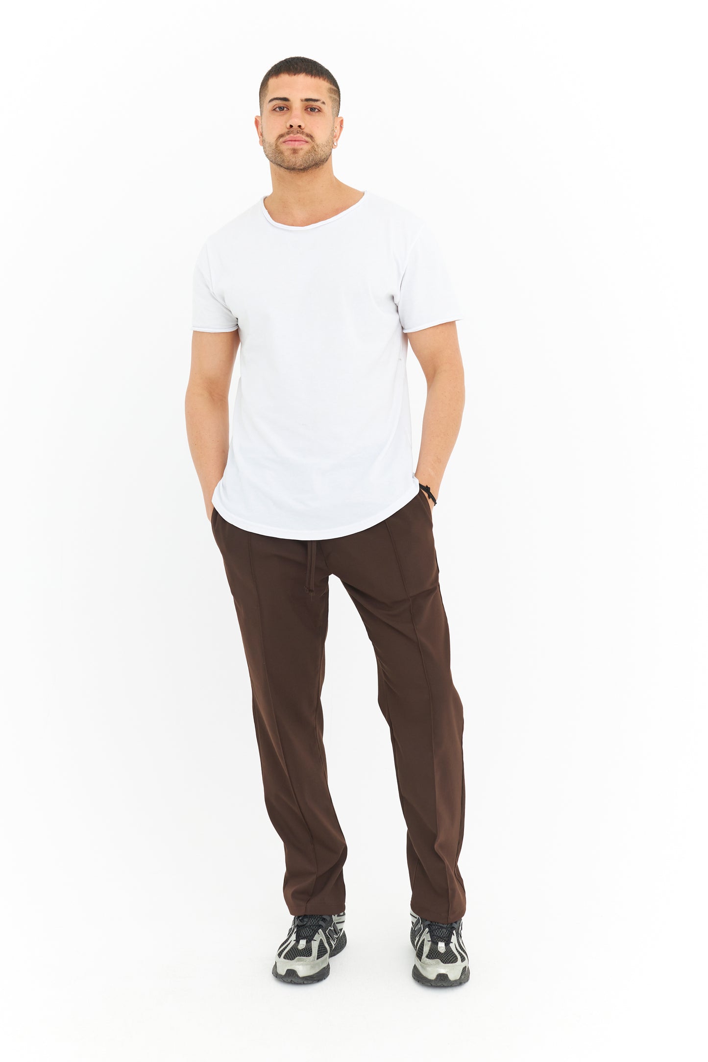 Biye Detay Regular Fit Basic Kumaş Pantolon