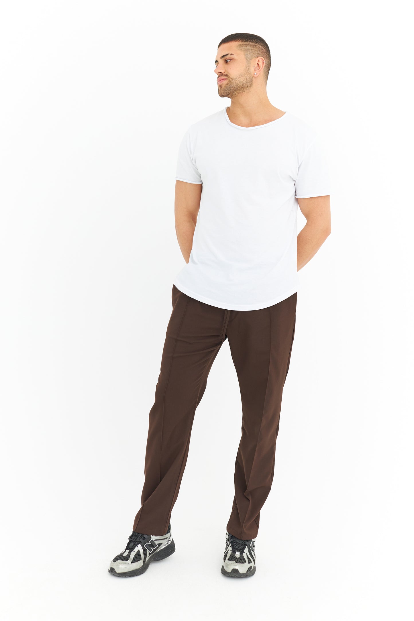 Biye Detay Regular Fit Basic Kumaş Pantolon