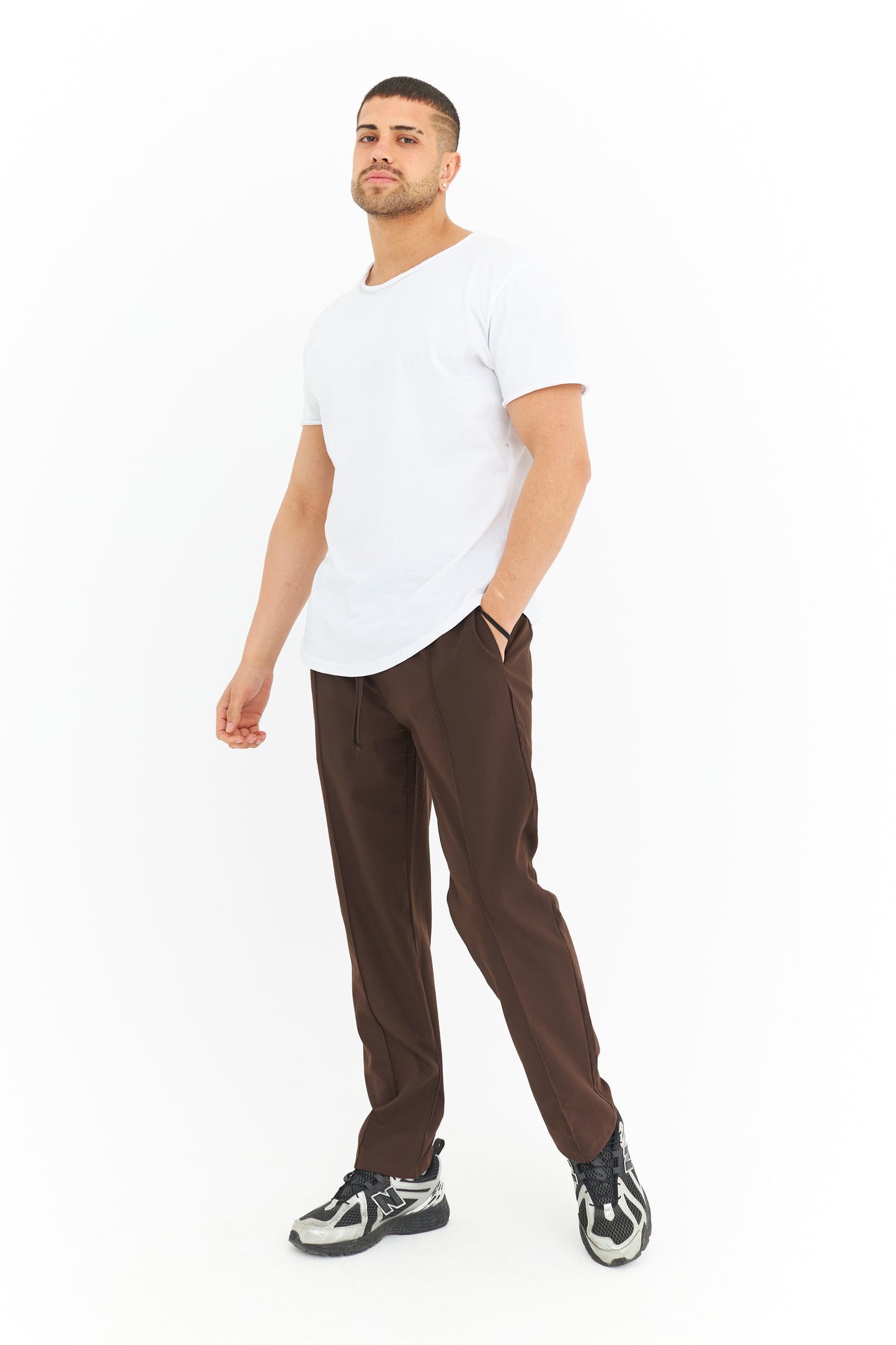 Biye Detay Regular Fit Basic Kumaş Pantolon