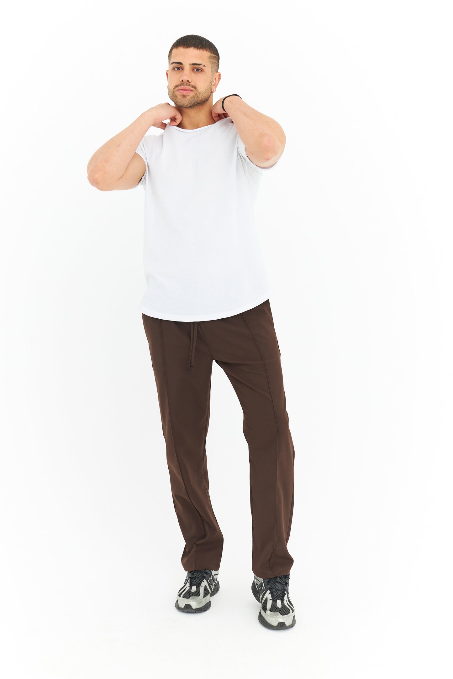 Biye Detay Regular Fit Basic Kumaş Pantolon