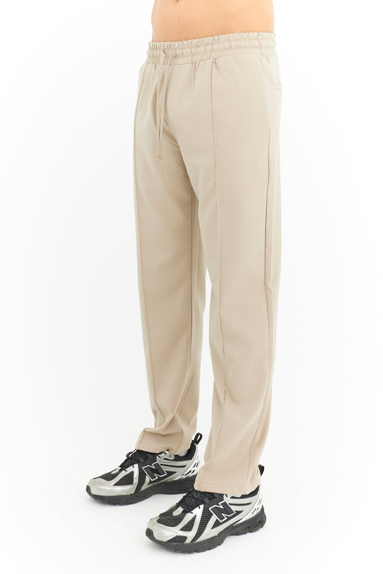 Biye Detay Regular Fit Basic Kumaş Pantolon