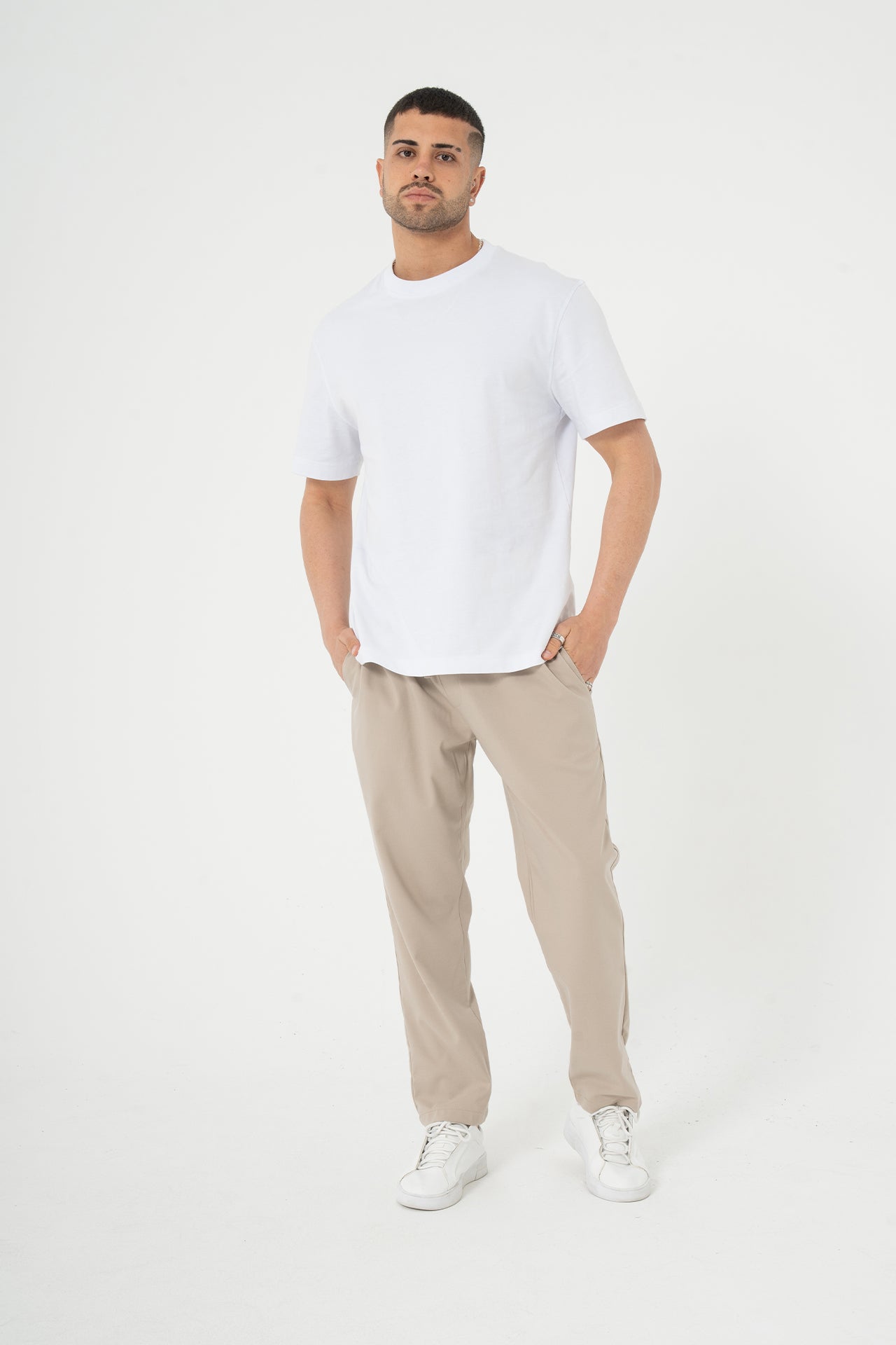 Kordonlu Regular Fit Kumaş Pantolon