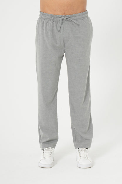 Kordonlu Regular Fit Kumaş Pantolon