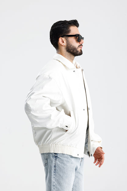 ZR Oversize Bomber Deri Ceket