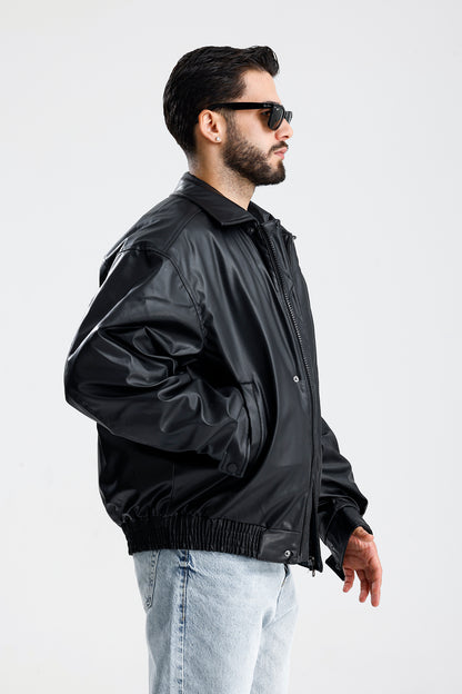ZR Oversize Bomber Deri Ceket