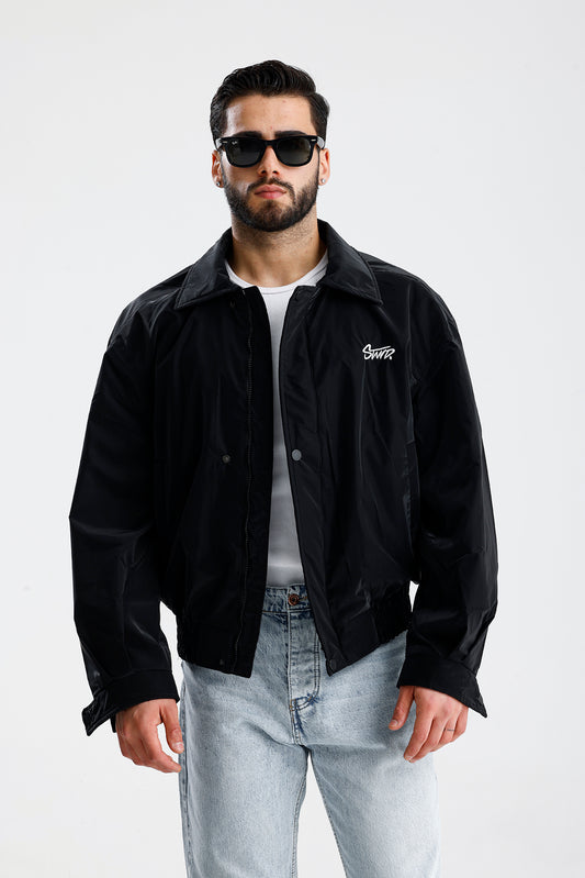 STWD Nakışlı Bomber Deri Ceket