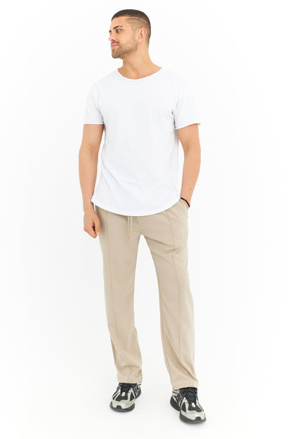 Biye Detay Regular Fit Basic Kumaş Pantolon